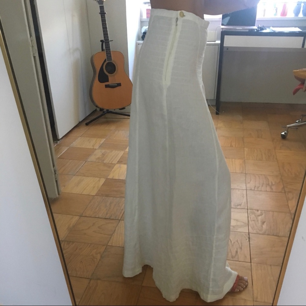 Floor-length linen skirt by Etro